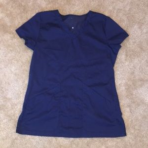 navy blue scrub top